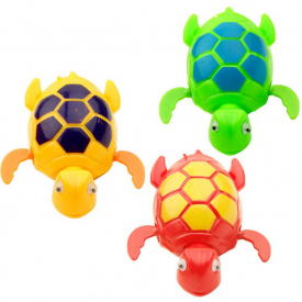 Cute Tortoise Pattern Wind-up Toy for Kids Bathing Paddle Essential
