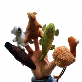 5Pcs/Set Animals Shape Finger Puppet
