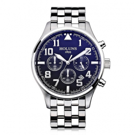 HOLUNS 4609 Business Quartz Steel Band Men Watch