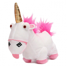 Cute Unicorn Style Plush Toy with PP Cotton Cartoon Hang Decoration for Bag