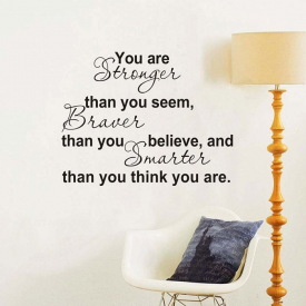 Removable Slogan Pattern Decal Wallpaper Wall Sticker for Home Decor