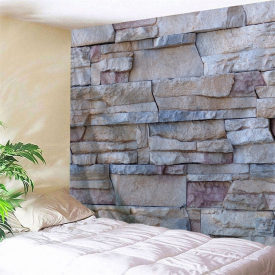 Wall Decoration Stone Brick Wall Pcattern Tapestry