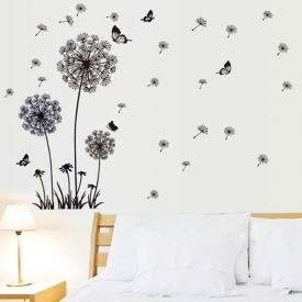 Creative Wall Sticker Dandelion Pattern Mural Decals for Home Decoration
