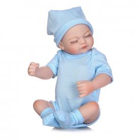 NPK Emulate Reborn Baby Silicone Doll Sleep Helper Toy for Kids