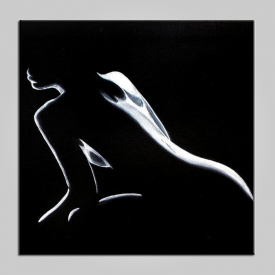 E – HOME Decorative Unframed Body Wall Oil Painting