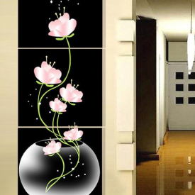 Flowers Blooming in the Vase Printed Wall Art Canvas Paintings