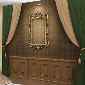 Vintage Photo Frame Wall Curtain Print Tapestry