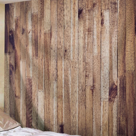 Vertical Wooden Texture Print Tapestry