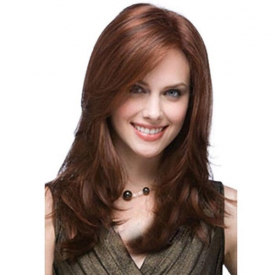 SYWT 217 Fashion Lady Oblique Bangs Long Hair Chemical Fiber Wig