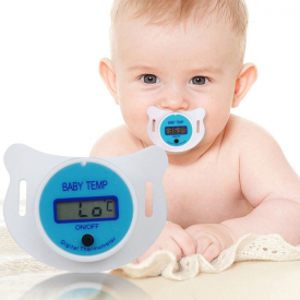 Baby Nipple Thermometer Medical Silicone Pacifier LCD Digital Temperature Measure Tool