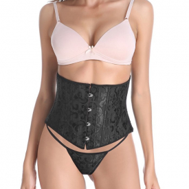 Lace-up Jacquard Underbust Corset