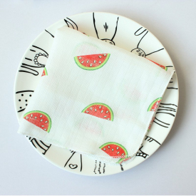 Baby Double Cotton Cartoon Saliva Towel