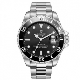Hot TEVISE  T801A Stainless Steel Strap Men Mechanical Watch with Date Function