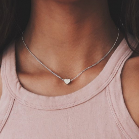 Heart Collarbone Chain Necklace