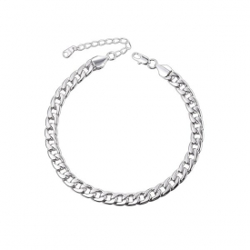 316L Stainless Steel Plated Curb Link Chain Anklet