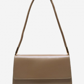 Solid Rectangle Cover Shoulder Bag