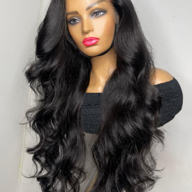 zaful Fluffy Wavy 13*4 Lace Front 150% Human Hair Wig