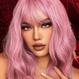 zaful Shoulder Length Wavy Synthetic Halloween Cosplay Party Wig
