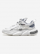 Men Lace Up Mesh Panel Chunky Style Sports Sneakers