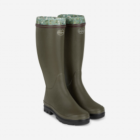Le Chameau Giverny Kew Gardens Ladies Wellington Boots (Green)-6