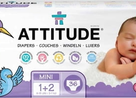 Attitude Organic Baby Diapers – Size 1- 2 (3- 7 kg)