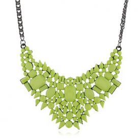 Silver Metal Chain Various Shape Necklace for Lady