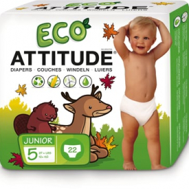 Attitude Organic Baby Diapers – Size 5 (+12 kg)