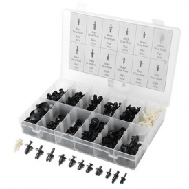 350 Pcs Automotive Push Pin Rivet Trim Clip Assortment Kit For Ford For Toyota For Honda