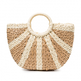 Women Straw Summer Beach Bag Handbag Capacity Travel Tote Purse