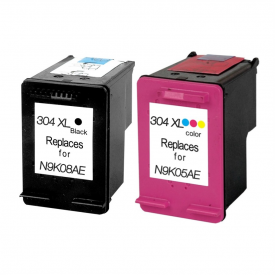 7dayshop Premium Remanufactured HP 304 Combo Pack Black and Tri-Colour Inkjet Cartridges