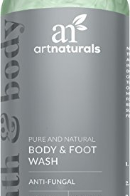 ArtNaturals Essential Body and Foot Wash Tea Tree, Peppermint and Eucalyptus Oil, Natural Eczema Soap for Antifungal Feet, Helps Kill Nail Fungus, Athletes Foot, Ringworm, Jock Itch and Odors, 12oz.