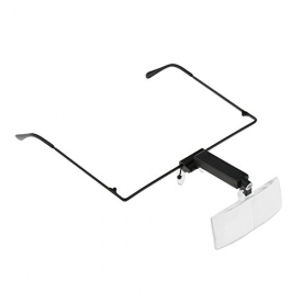 Jili Online Professional LED Light Magnifying Spec Glasses Hands-free Magnifier for Eyelash Extension/ Tattoo/ Jewelry