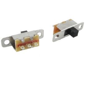 5 Pcs x On-Off 2 Position SPDT 1P2T Panel Mini Slide Switch Solder Lug SS12F15G3