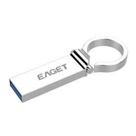 EAGET Flash Pen Drive 64GB USB 3.0 Keychain Hard Metal Shells Durable Designed High Speed U96 Waterproof