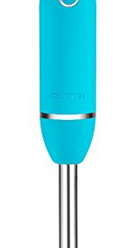 Chefman Immersion Stick Hand Blender Includes Stainless Steel Shaft & Blades, Powerful Ice Crushing 2-Speed Control One Hand Mixer, Soft Touch Grip – Turquoise