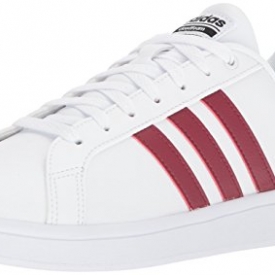 Adidas Men’s Swift Run Shoes,White/Collegiate Burgundy/Core Black,10.5 M US