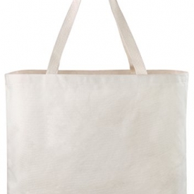 Reusable Canvas Bag – Decorate the Blank Tote Bag with Your Own Custom Design. Double Stitched with Two Sturdy Shoulder Straps. Great Arts and Crafts Project. Made in USA