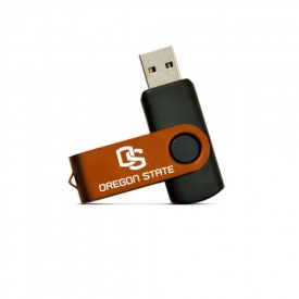 NCAA Oregon State Beavers 4GB High-Speed USB Flash Drive with Swivel Cap and Lanyard