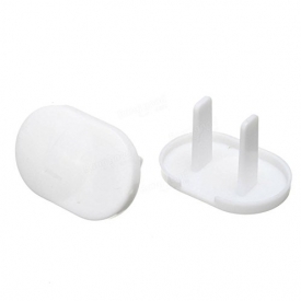 20pcs Electrical Power Outlet Socket Lock Cover Cap Anti Electric Shock Guard (White)