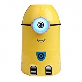 Ultra Cool Mist Humidifier Shopsmartlife | Mini Minion USB Essential Oil Diffuser Air Purifier 250ml Colored LED Eyes in Dark for Kids, Office, Car and Home
