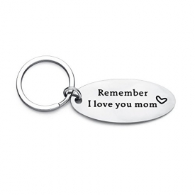 Udobuy Remember I Love You Mom Keychain from Daughter Or Son For Mother’s Day Gifts,Mother’s birthday