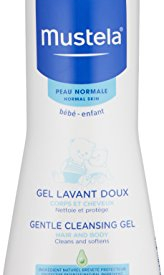 Mustela Gentle Cleansing Gel, Baby Hair & Body Wash, Plant-Based Formula with Natural Avocado Perseose fortified with Vitamin B5, 16.9 fl ounce