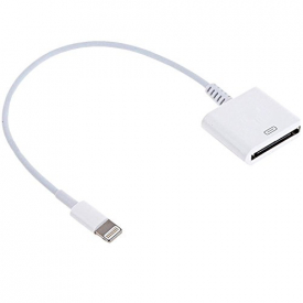 Lightning to 30-Pin Adapter, Bebetter 8-Pin to 30-Pin Charge & Sync Cable Adapter Converter for Apple iPhone 7, 7 Plus, 6S, 6S Plug, 5S, 5C, iPad (4-5 White)