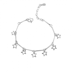 Yonger Fashion Hollow Star Pendants Anklets Small Beaded Bracelets Ladies Bracelets Foot Chain Foot Jewelry For Girl Wife Girlfriend