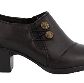 Clarks Women’s Emslie Warren Slip-On Loafer,Black Leather,10 N US