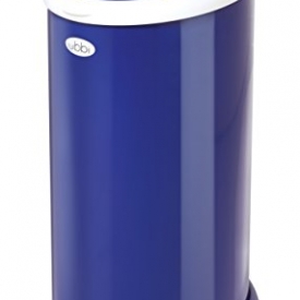 Ubbi Money Saving, No Special Bag Required, Steel Odor Locking Diaper Pail, Navy