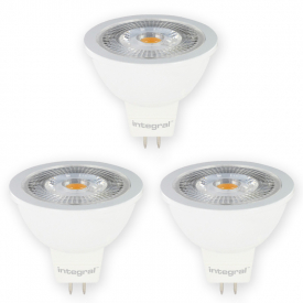 Integral MR16 LED Bulbs GU5.3 4.6W (37W) 4000K (Cool White) Dimmable Lamp – 3 PACK