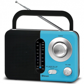 SoundZ BT USB SD AC/DC Portable Radio – Blue