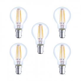 Integral LED Full Glass Mini Globe B15 3.5W (30W) 2700K Dimmable Lamp – 5 Pack