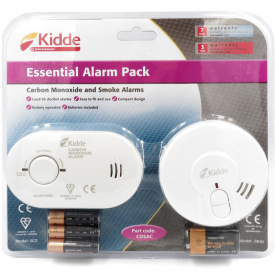 Kidde 5CO Carbon Monoxide Alarm 29HD Smoke Fire Detector Pack